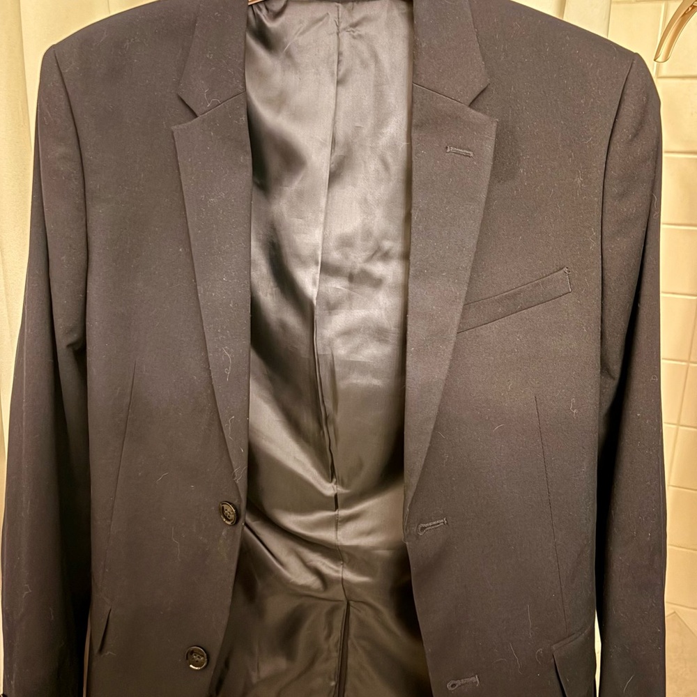 Navy Blue Men's Blazer - Picture 4 of 7